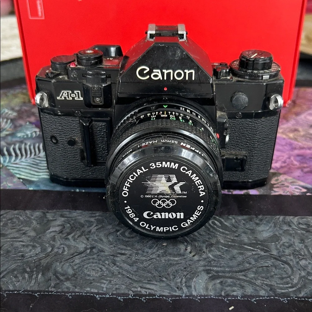 Canon A-1 Black 35mm Film Camera